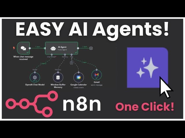 NEW n8n AI Agents Feature Makes Building EASY!🤖 Automated from AI Variable NO CODE Open Source