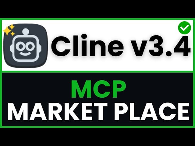 NEW Cline 3.40 Update!🤖 MCP Server Marketplace & Mermaid Diagram Open Source AI Coding Agent