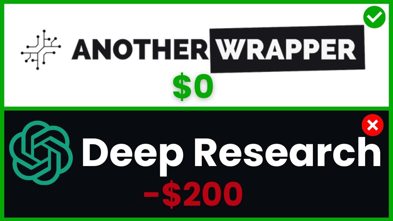 FREE Open Deep Research BEATS OpenAI Deep Research! (SAVE $200/mo!!)🤖 Another Wrapper GUI AI Agent