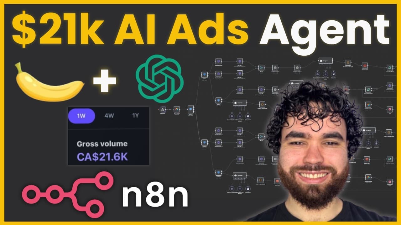 FREE n8n AI Ads Generator: Nano Banana + GPT Image 1 = $21k In 1 Week (AI Agency Meta Ads)